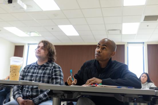 Students listen to lecture
