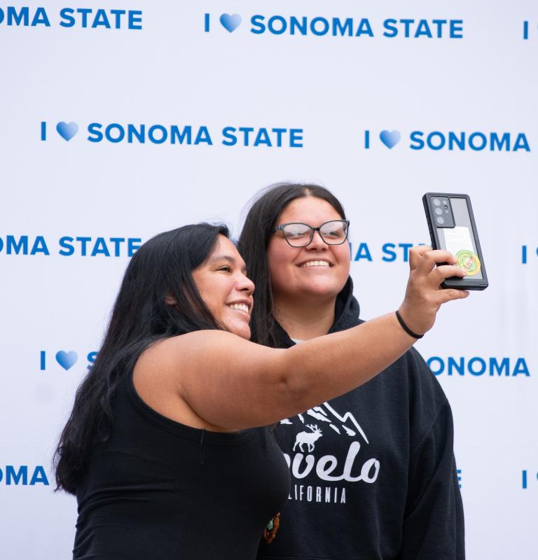 Two Students Taking a Selfie